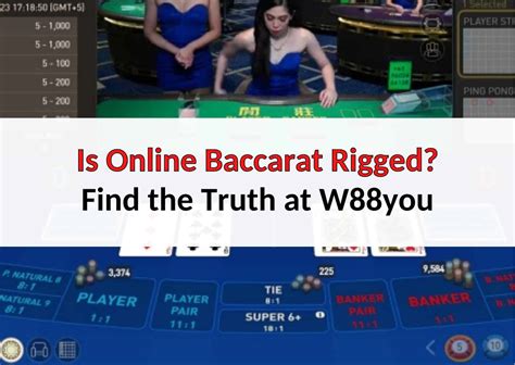 is baccarat rigged